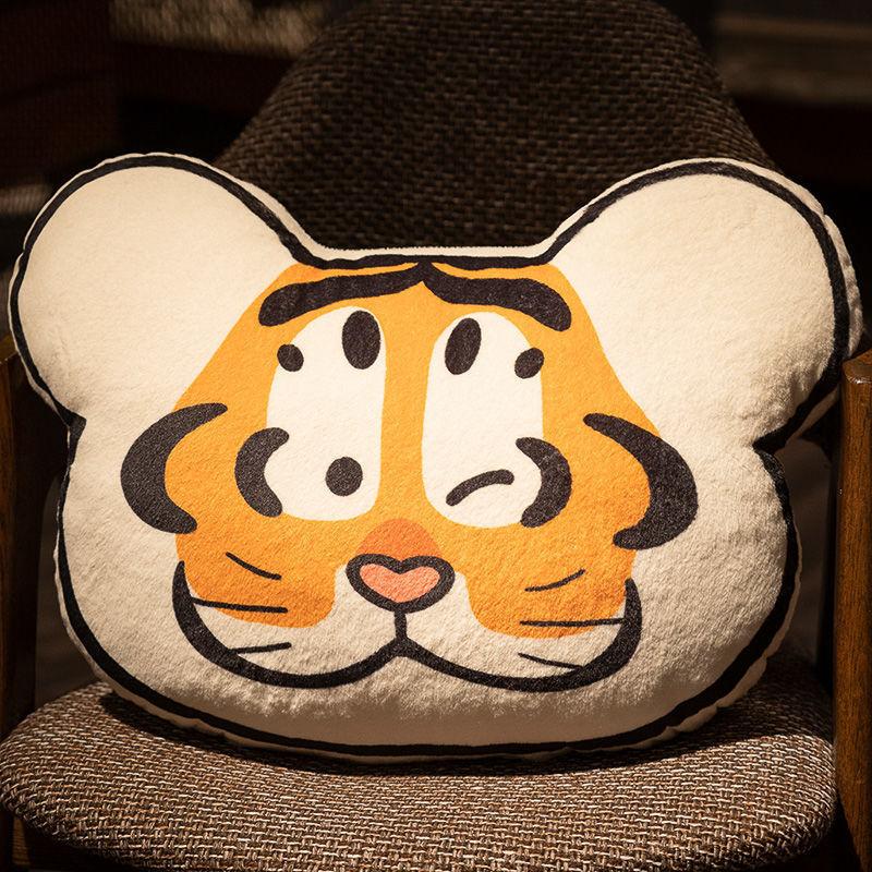 

Мягкая удобная подушка, милая подушка в виде тигра, для дивана, гостиной, подголовника, сна, офиса, защиты талии, спинки, подушки для автомобиля 40*40cm
