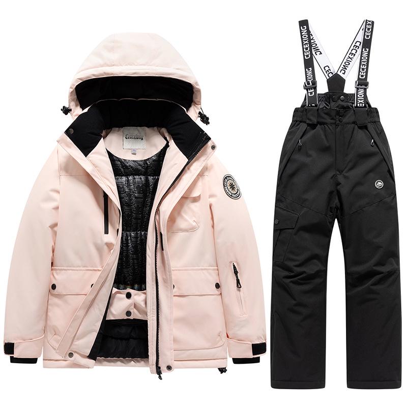 Kinder-Winter-Skianzug - Warm, Wasserdicht, Winddicht, Einteiliger Skianzug für Jungen & Mädchen