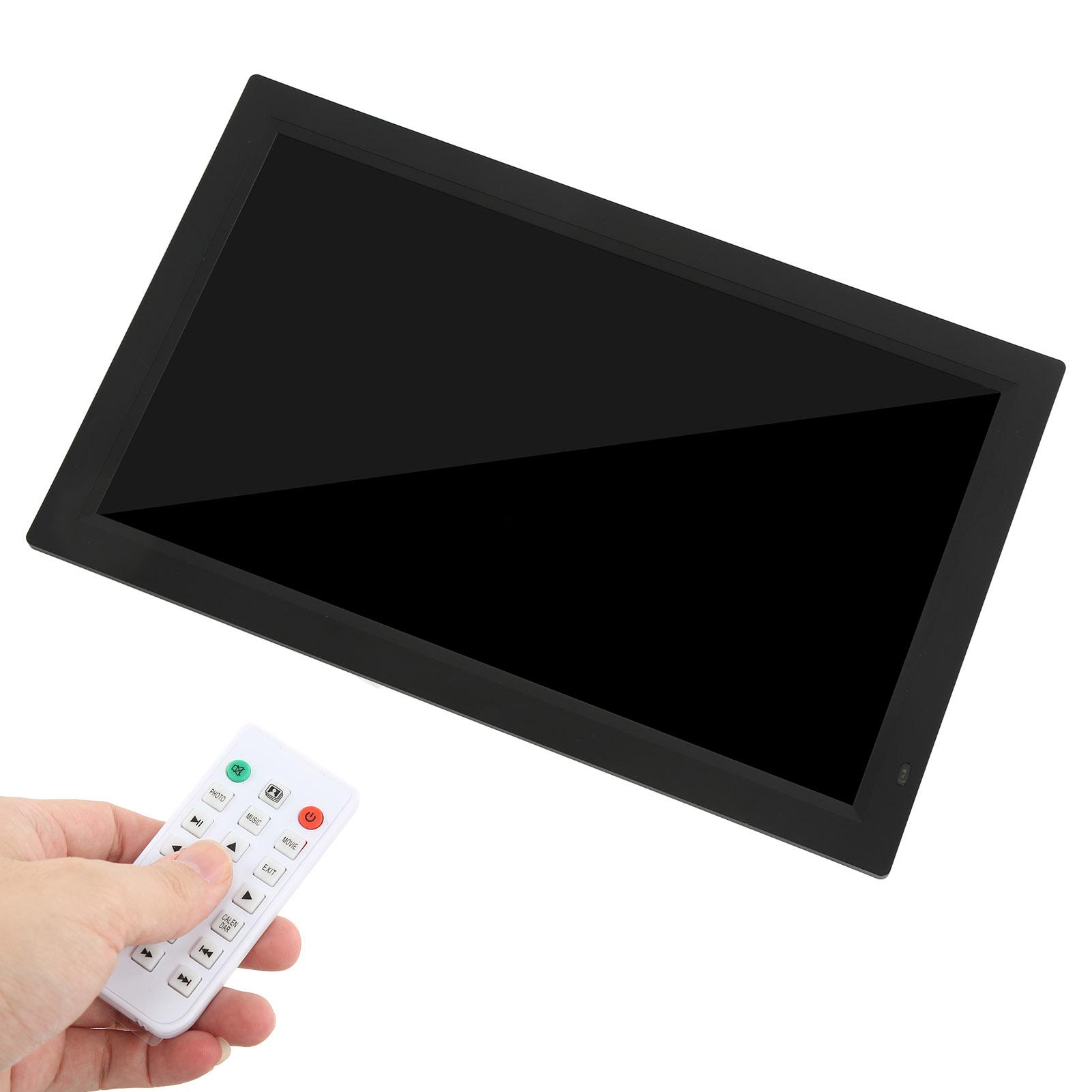 

21,5-дюймовая цифровая фоторамка HD 1920x1080 цифровая фоторамка с электронными часами-календарем US Plug