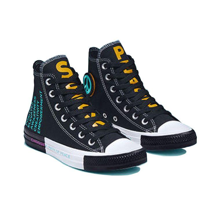 Converse Chuck Taylor All Star Hi Seek Peace Nero Magenta GS 266537F