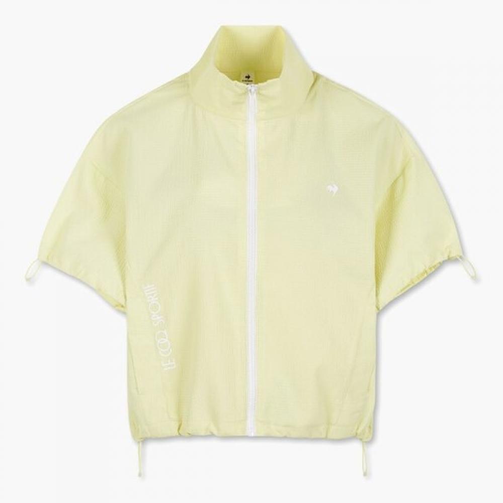 

Le Coq Sportif Women S Short SLeeve Sear Sucker Jacket Qp222ojk61 70 Off WYL yellow/90 M