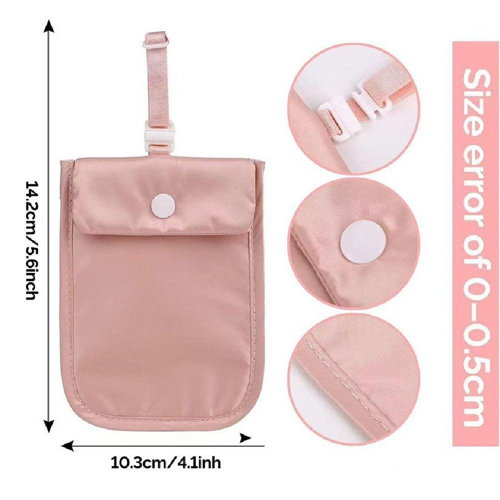 Solid Color Hidden Bra Wallet Safe RFID-Blocking Money Pouch  Outdoor Activities