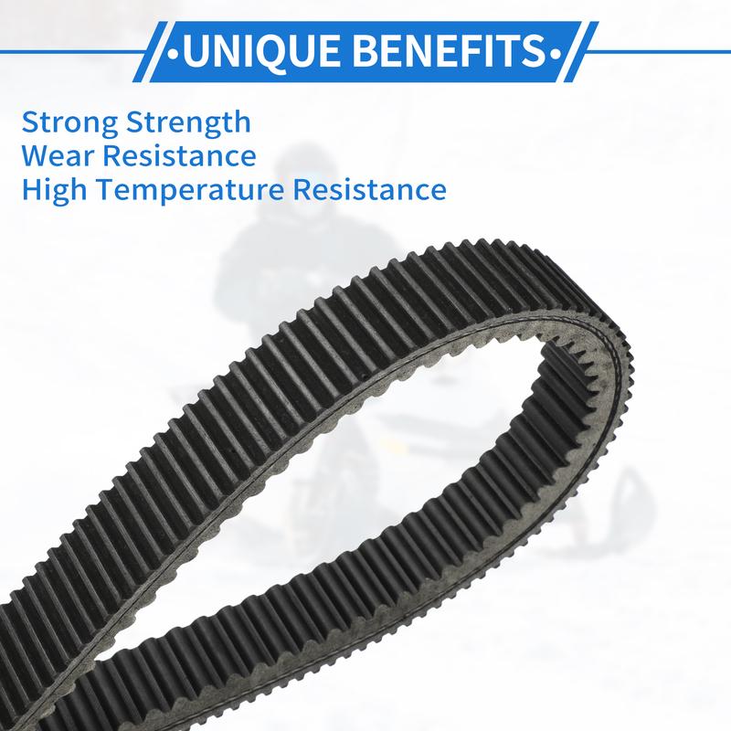 Motoforti Drive Belt Compatible for Arctic Cat Z370 1999-2007, Wear-Resistant Rubber Fiber Black Powersports V-Belt