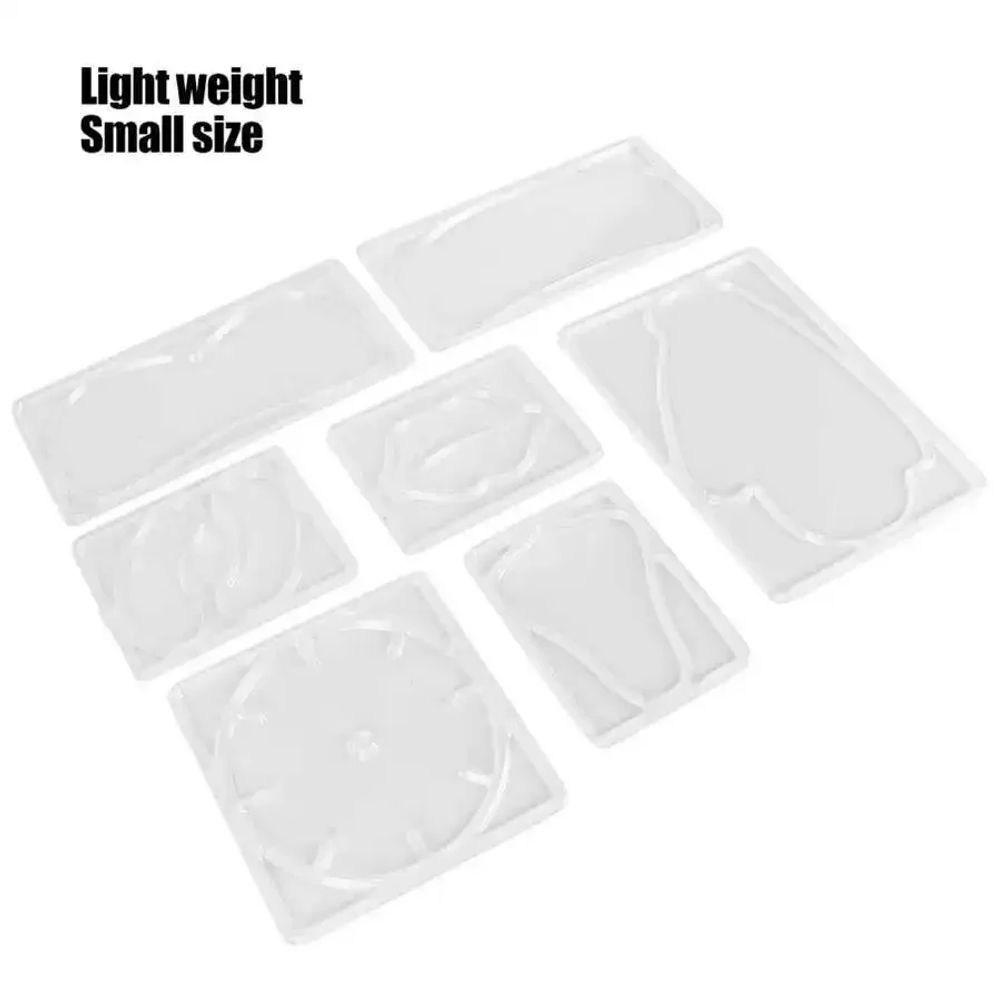 Wiederverwendbare Transparente Gesichtsmaskenform DIY Gesichtspatch Verjüngung Feuchtigkeitsspendend Lippen Augen Nase Werkzeuge 7 Stück pro Set, 1 Stück