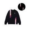 Nike Outdoor Sports Warm Versatile Purple Mist New Chinese Style Letter Logo Round Neck Sweatshirt Unisex Sweatshirt Black BV2667-010(TEAM702-A15)