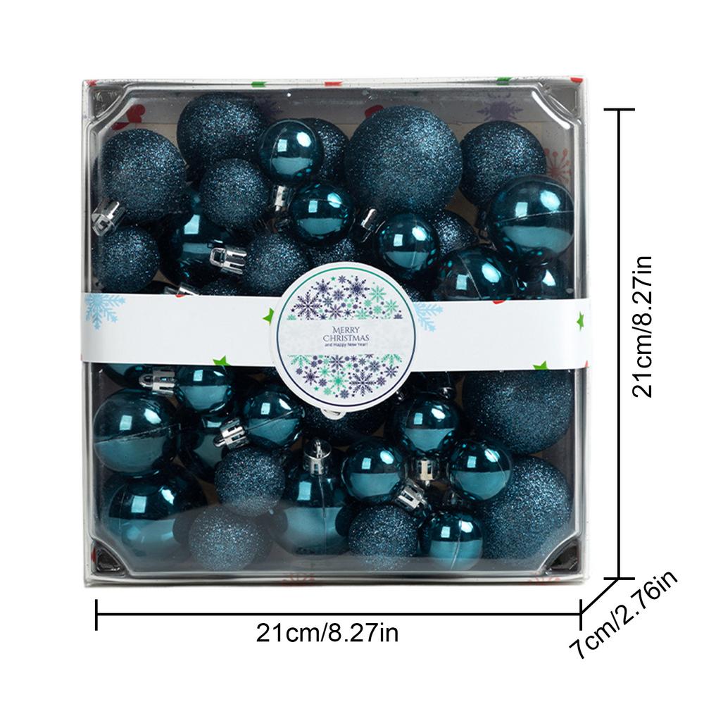 44pcs 3/4/5cm Christmas Balls Christmas Tree Ornaments Ball Xmas Hanging Tree Pendants Home Party Christmas Tree Decor New Year