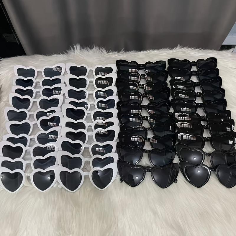 40pcs Heart shaped Glasses Wedding Party Birthday Gift Birthday Gift Bachelor Party Party Supplies Halloween Christmas Gift