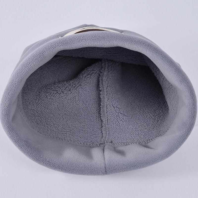 Winter Hat Scarf Suit Velvet Warm Ear Protection Cap Men Women Outdoor Cycling Coldproof Cap