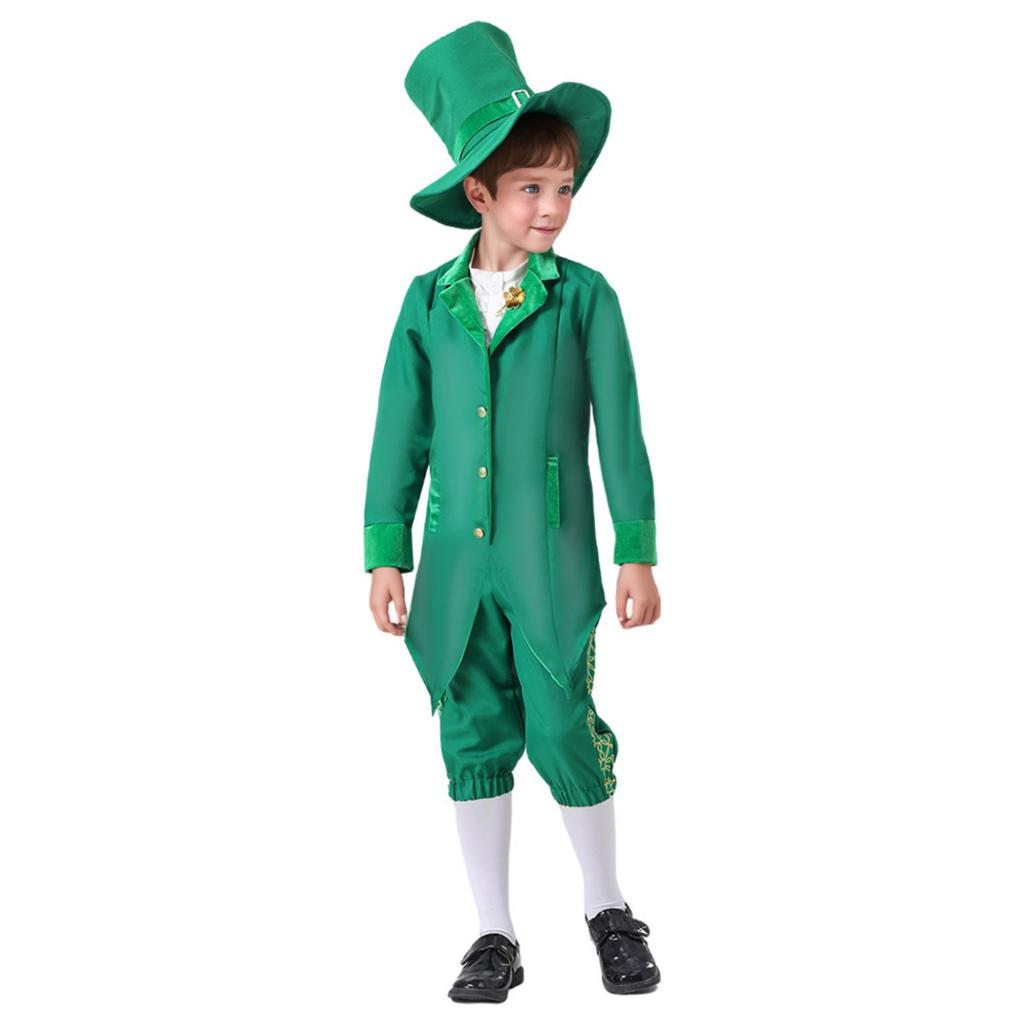 St. St. Patrick's Day Ethnische Irische Jungen und Mädchen Bühnenauftritt Rollenspiel Kostüme