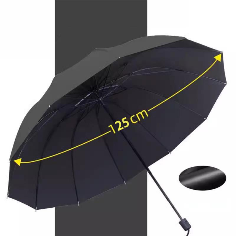 Sturdy Windproof & Rainstorm Resistant Extra Large Three-Fold Umbrella for Three