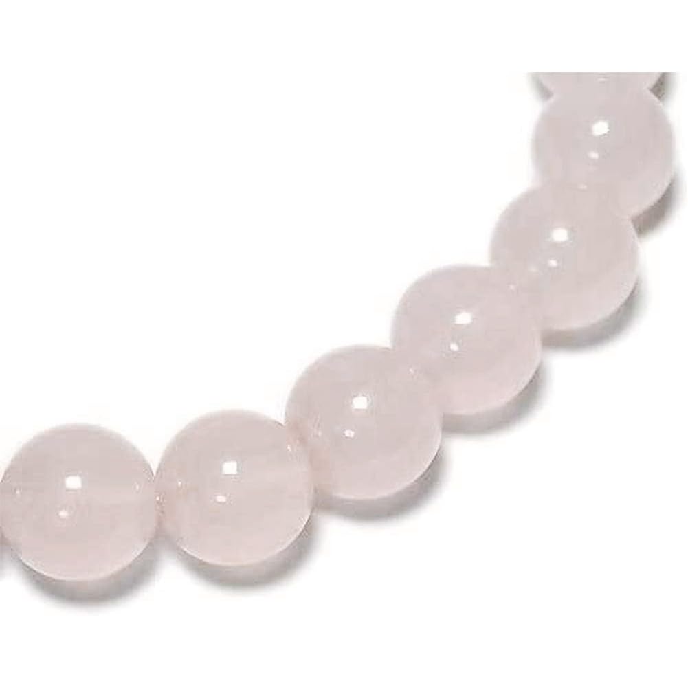 [Shinjuku Gin No Kura] 8mm Rose Quartz Bracelet, Approximately 18.5cm Long (Men's L, Women's LL Size), Natural Stone, Power Stone