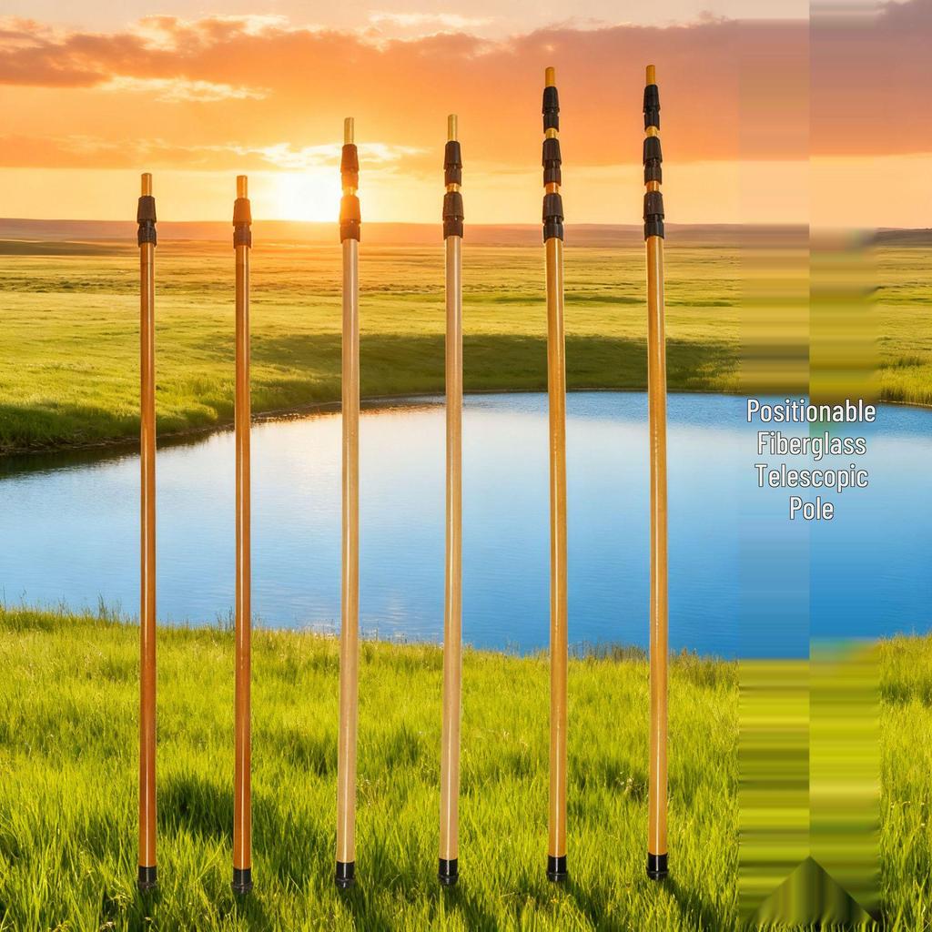 Adjustable Insulated Ultra-Hard Fiberglass Telescopic Landing Net