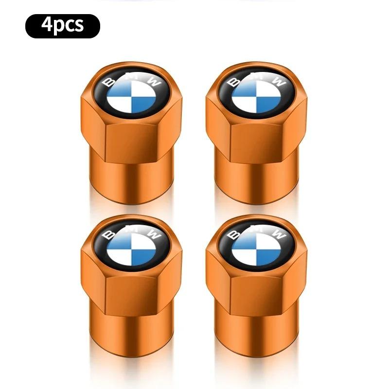 4Pcs Stylish Car Tire Valve Caps Wheel Rim Stem Covers Airdust Proof Protective Caps for BMW X1 X2 X3 X4 X5 X6 X7 Exterior Decor MD2
