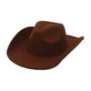 Französischer Filzhut Nische High-End Melone Britischer Stil Cowboyhut mit langer Krempe