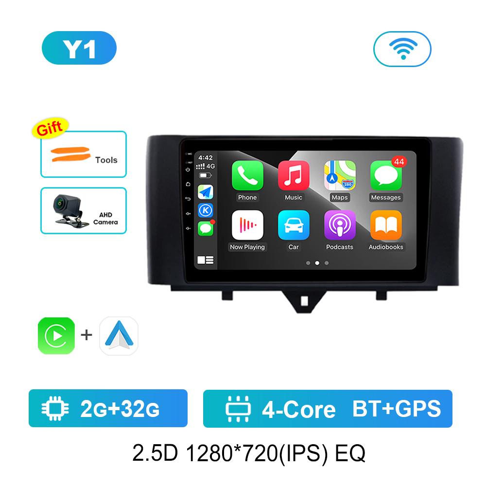 Sistem Inteligent Android de 9 inch pentru Smart fortwo 2011 - 2015 Video Auto Multimedia Navigație GPS 4G DSP Stereo BT Instrumente Auto
