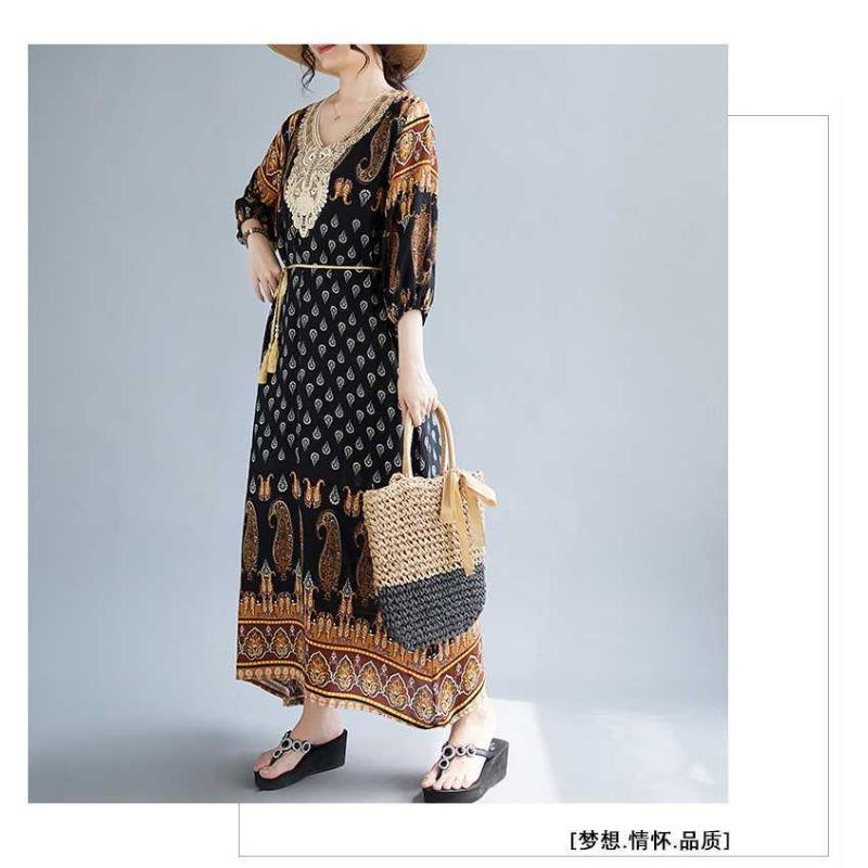 Summer New Women's Long Lady Dresses Dresses