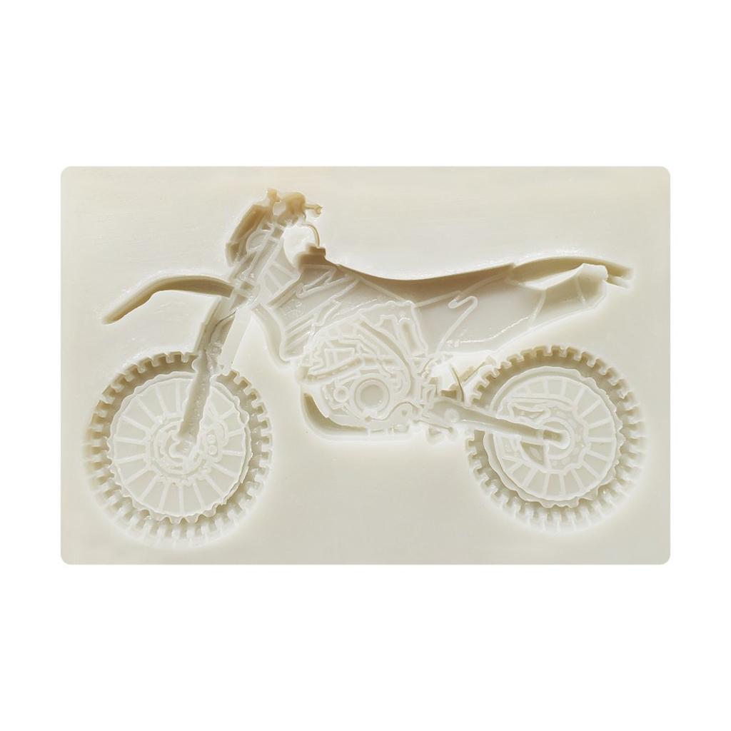 Silicone Fondant Molds Exquisite Motorcycle Handmade DIY Candle Resin Crafts Cake Decorating Tools for Kitchen Durable