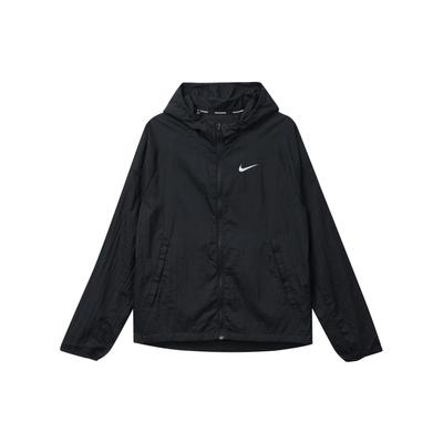 Essential Solid Hooded Zip-Up Running Fitted Jacket Men Jackets Black CU5359-010