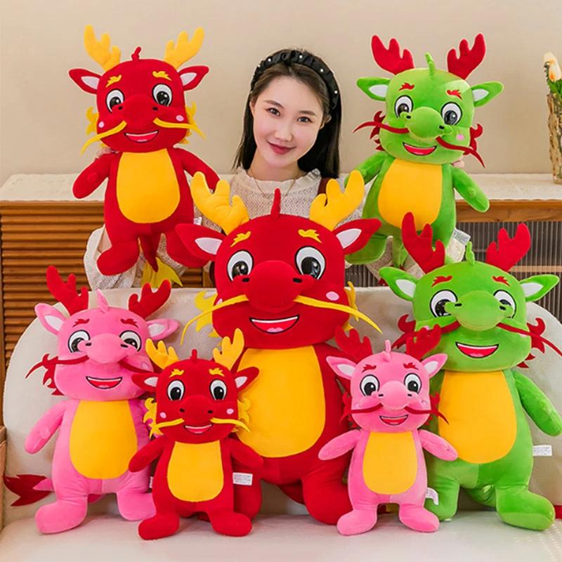 40CM Cute Dragon Plush Doll Toy Cartoon Dragons Stuffed Dolls For Girl Kid Birthday Gifts