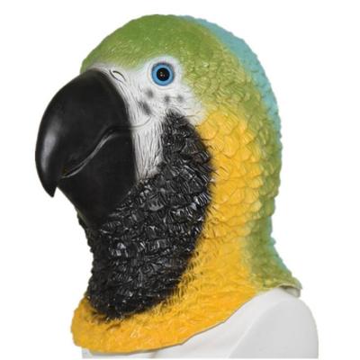 Neuheit Papagei Maske Latex Gummi Tier Vogel Kopf Maske für Halloween Cosplay Kostüm Party Requisiten