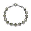 New European and American Round Zircon Bracelet Colored Gemstone Inlay Bracelet Crystal Bracelet for Women Zircon