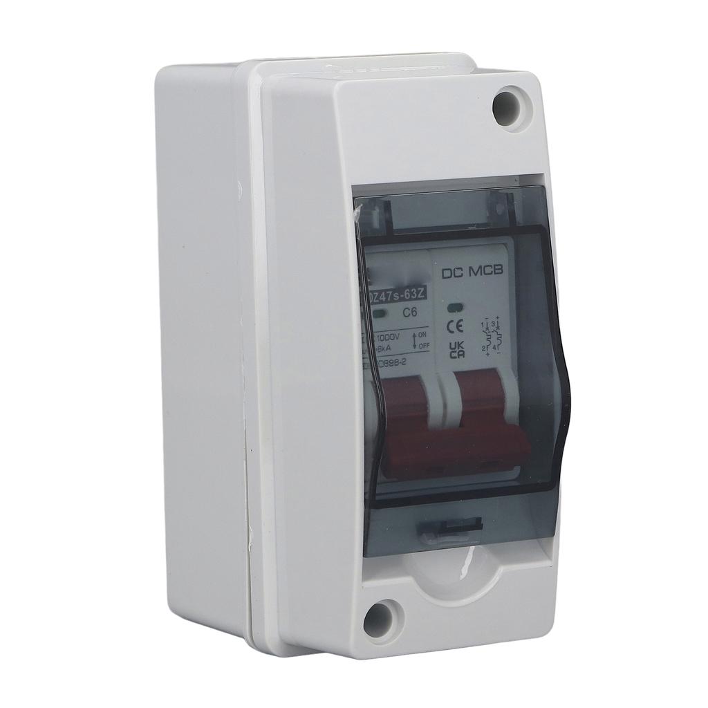 Wyłącznik nadprądowy 2P 1000V DC 6A Wyłącznik izolacyjny z wodoodporną obudową IP65 do systemu fotowoltaicznego