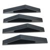 4pcs Rubber Door Handles Weatherproof Door Handles Vehicle Appearance Enhancement Easy To Operate for  Automotives 