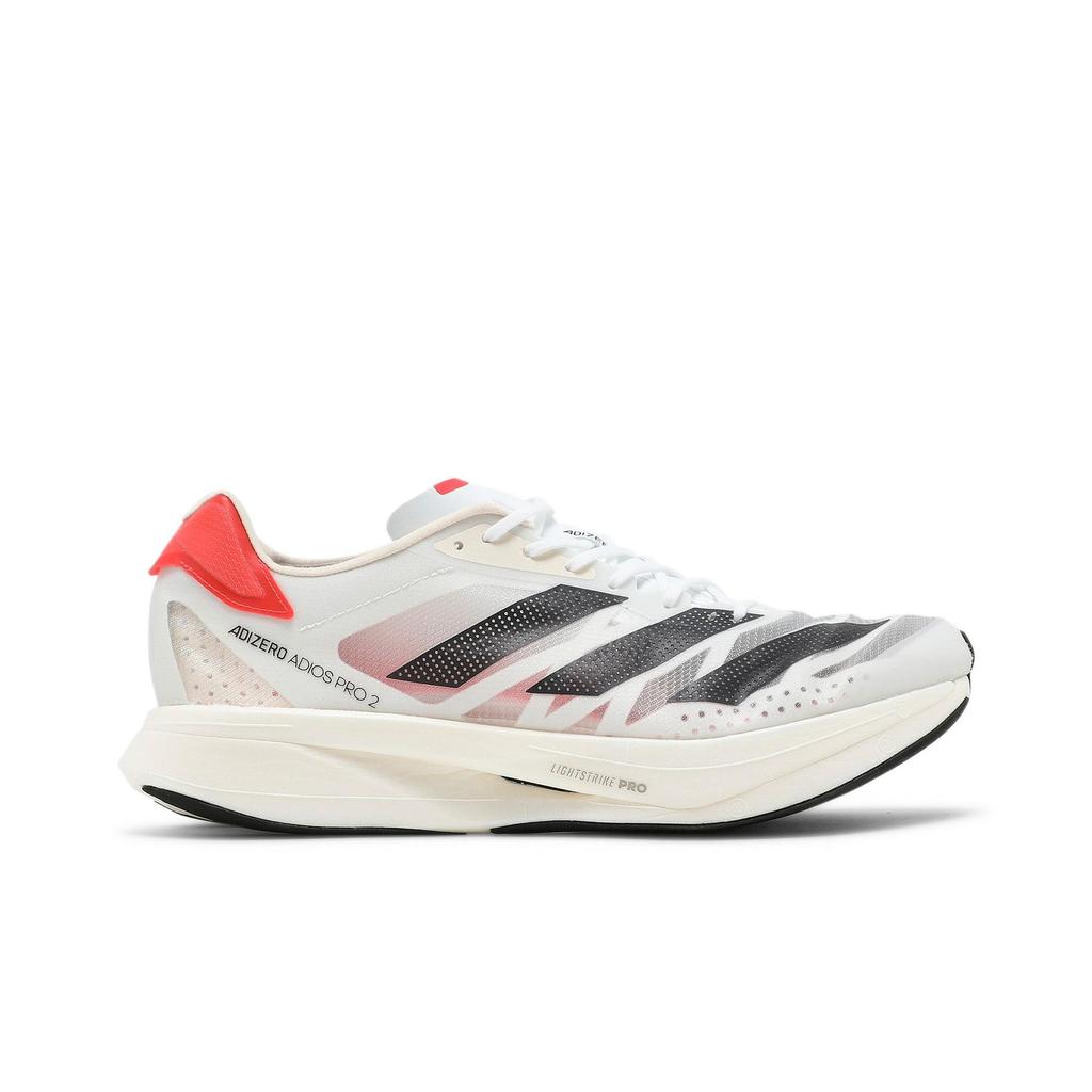 Adidas Adizero Adios Pro 2 'Solar Red' (Unisex) Cloud White / Carbon / Solar Red Running Shoes FZ2477