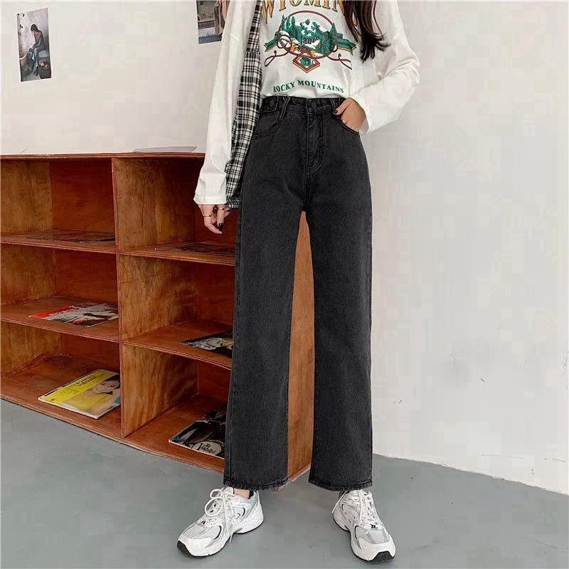 

Women s High Waist Wide Leg Jeans - 2021 Korean Style, Loose Fit, Slimming, Trendy. 2XL