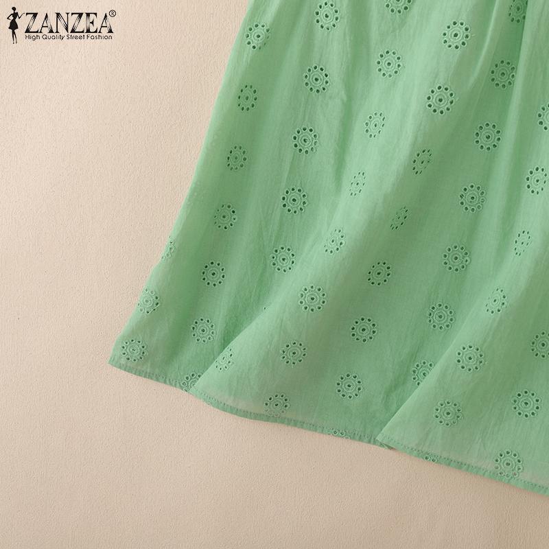 ZANZEA Damen Sommer Casual V-Ausschnitt Ärmellose Tanktops