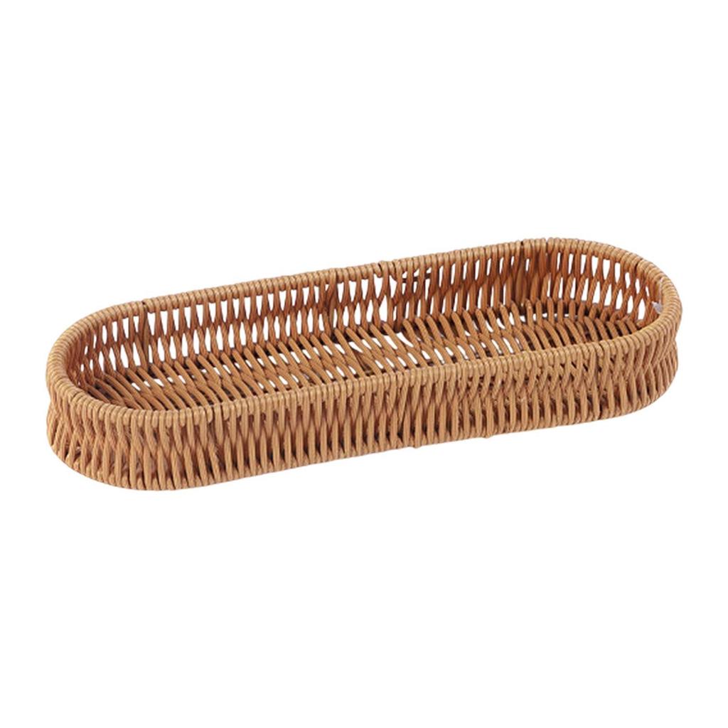 Woven Basket Utensil Holder for Kitchen Dining Coffee Table Countertop