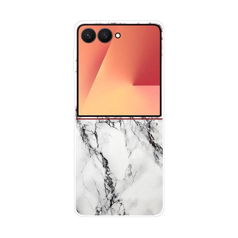 Luxury Transparent Phone Case For Samsung Galaxy Z Flip 7 Cases Hard PC Folding Cover For Galaxy Z Flip7 Shockproof Capa Fundas