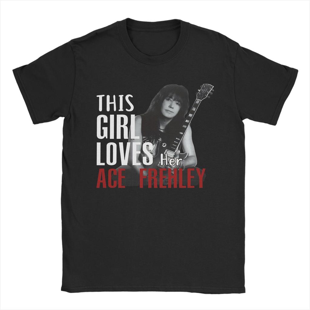 Rip Ace Frehley The Spaceman 1951-2025 kiss band Apparel Men Women T Shirt 100% Cotton Tee New Arrival  T-shirt Clothing