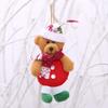 Ornements de Poupée Peluche de Noël Père Noël Bonhomme de Neige Arbre de Noël Accessoire de Décoration DIY pour la Maison Noël Nouvel An Fête à la Maison Cadeau pour Enfants