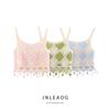Jnleaog Autumn New Women's Clothing Fashion Style French Style Bohemia Style Crocheted Decorated Tassel Sling Tops