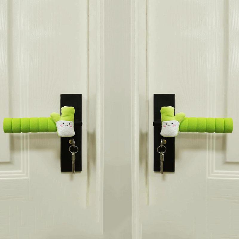 Cartoon Anti-Static Door Handle Protective Cover Cute Children's Bedroom Decor Anti-Collision Home Decor Accessory