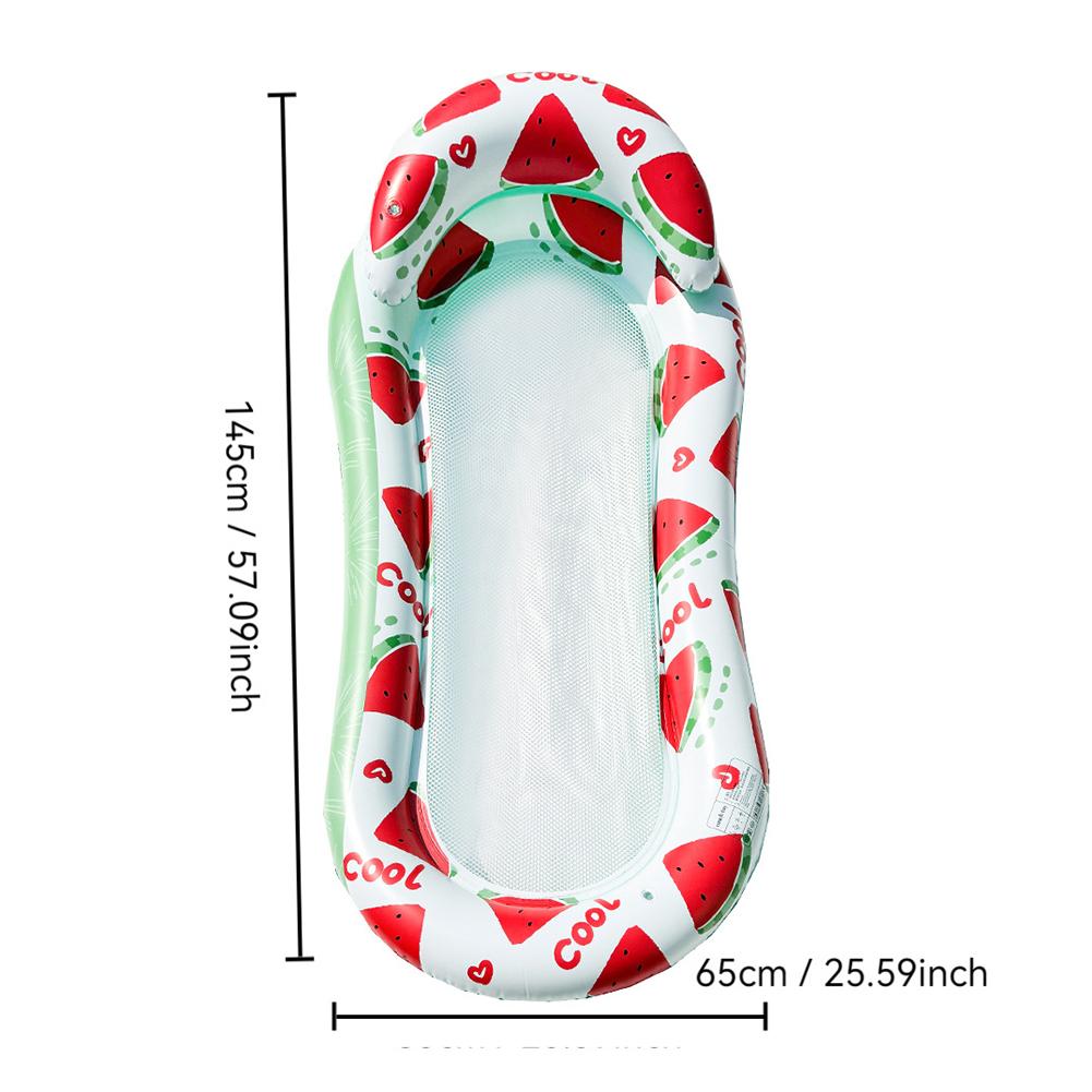 Nafukovací plovák Lehátko do bazénu s opěrkou zad Vodní houpací síť nebo Matrace Plovoucí lehátko pro bazén Plážová párty