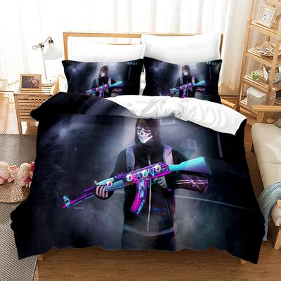 AK47 Ritter Akademie Anime Bettbezug-Set mit Kissenbezügen Polyester Teenager Kinder Bettwäsche-Set Full Queen King Size Bettwäsche