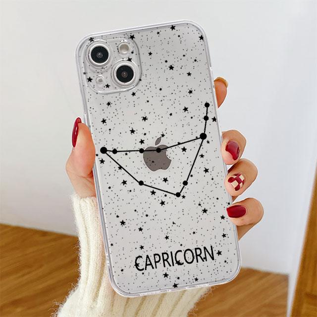

Прозрачный чехол «Двенадцать созвездий» для Apple iPhone 14 11 13 12 Pro 7 8 Plus XR X XS Max 6 6S 13Pro, силиконовый чехол для телефона iPhone SE 2022