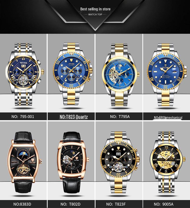 Neue Tuis Douyin Herren-Automatik-Mechanikuhr mit kleinem Zifferblatt