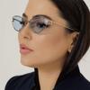 2024 Trendy Cat Eye Triangle Sunglasses with a High-End Metal Design