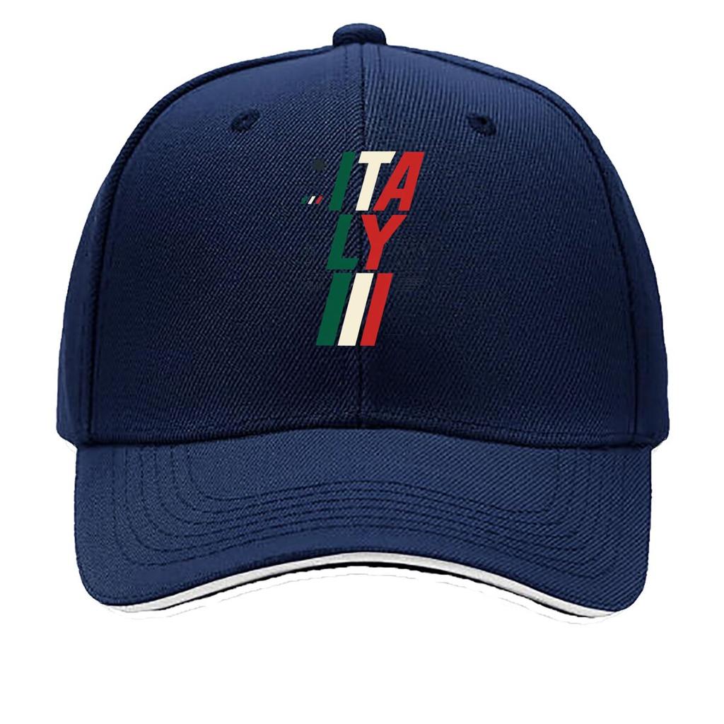 Moderne Italien Flagge Typografie Emblem Sandwich Baseballkappe Sonnenkappe Outdoor Workouts Hut