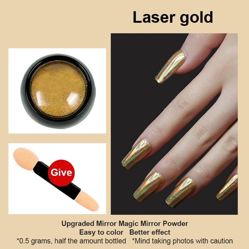 1Box Magic Mirror Sequins Shining Water Ripple Nail Patches Multicolour Nail Painting Decoration Accessory DIY