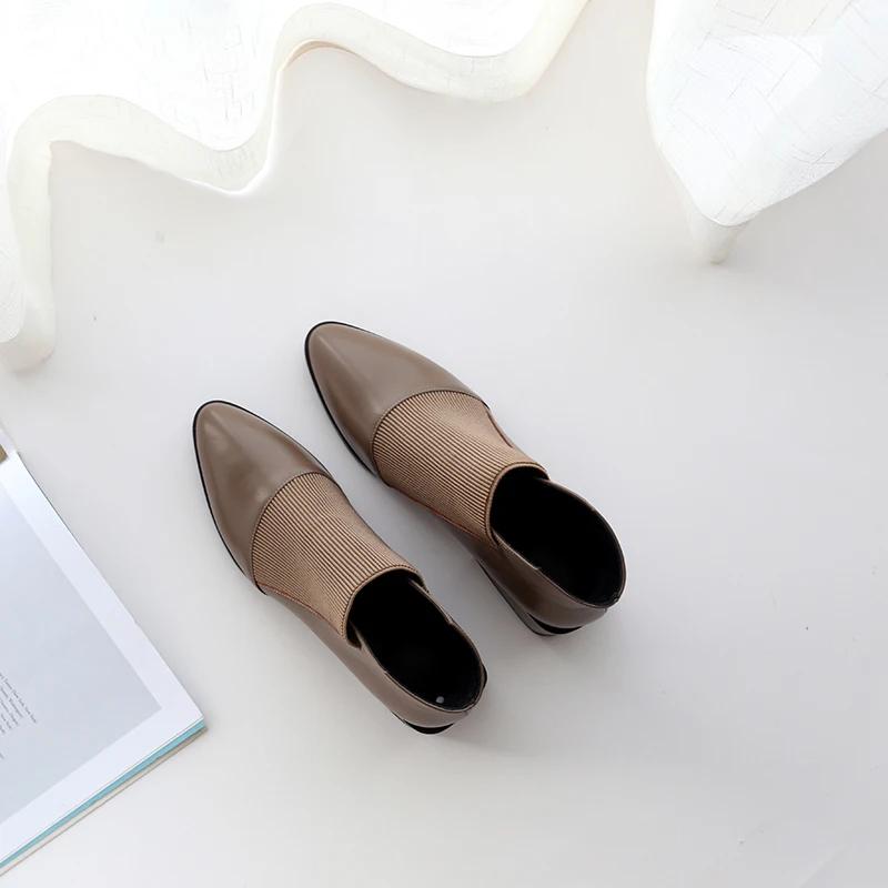 

Fashion 2024 New spring Autumn Women Shoes Women Boots Winter Ankle Boots for Women Zapatos De Mujer Womens Chunky Boots 34