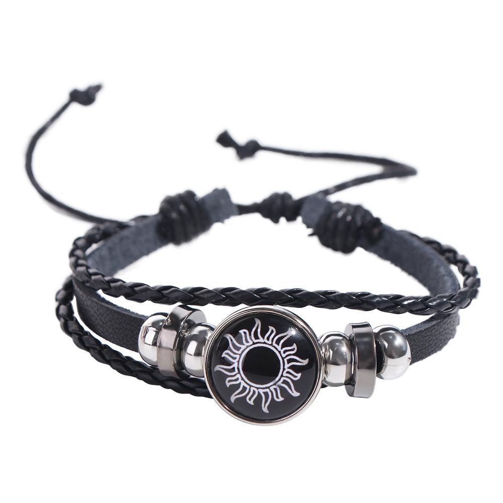 Three-layer Couple Bracelet Luminous Knitted Hand Chain Unique Bead Woven Bracelet  Gift