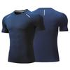 Men Thin Ice Silk Tops Running Short-sleeved Sports T-shirt Gym Fitness Muscle Training Sweatshirt Dry Fit Tight Tracksuits