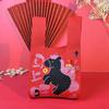 Red Auspicious Year of the Horse Knitted Wristlet Handbag - Joyful Souvenir for Weddings & Housewarming
