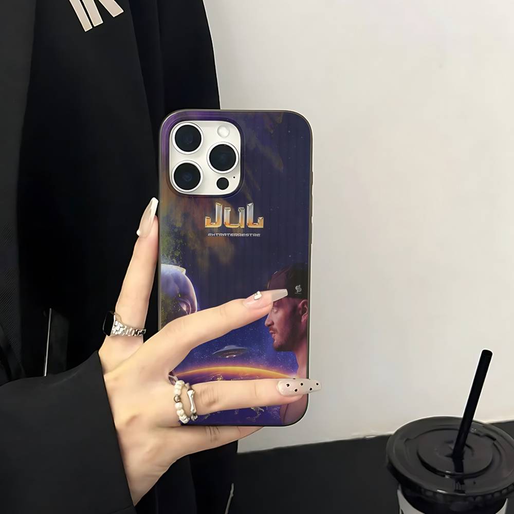 Rapper J-JuL C'est Pas Des Lol Handyhülle Für IPhone 17 16 15 11 12 13 14 Pro Max Weiche Gewellte Silikonhülle