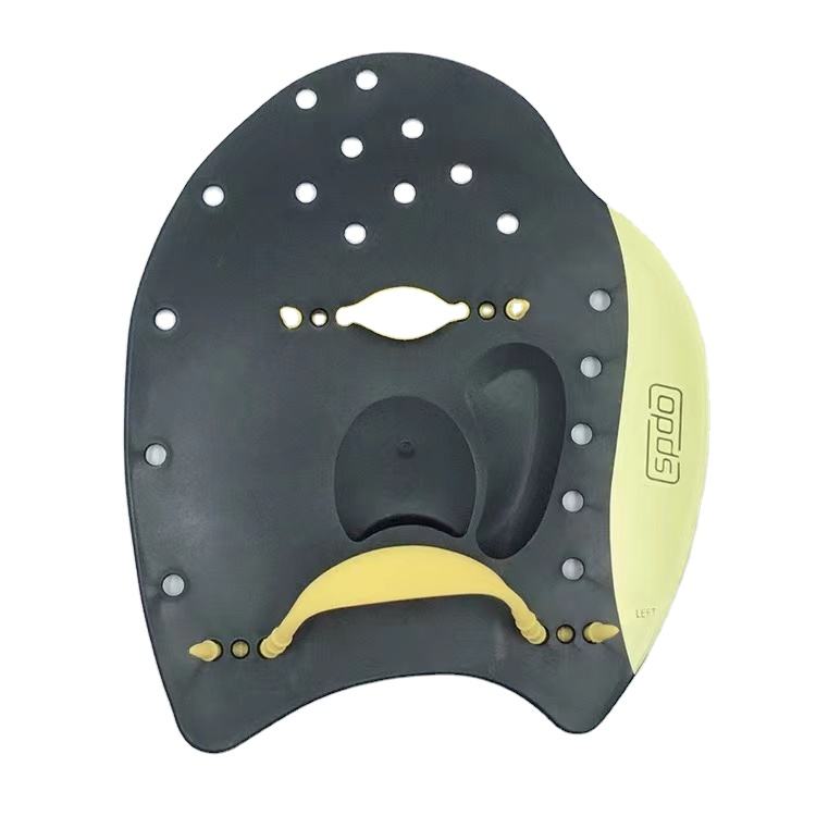 Professional Swimming Training Silicone Hand Flipper Hand Paddles for Women Men and Children чёрный