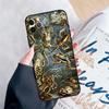 Vintage Retro Frog Mushrooms Phone Case For iPhone 16 Pro Max 11 12 13 Mini 14 15 Pro Max 15 16 Plus XR 16e Cover Coque
